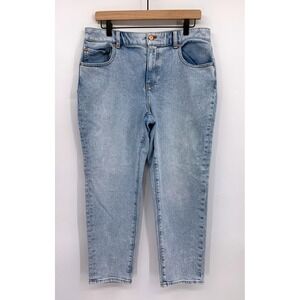 Talbots Jeans Womens 12 Petite Blue Everyday Relaxed Light Wash Denim Pants